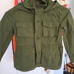 Kids J.Crew Green Hooded Jacket